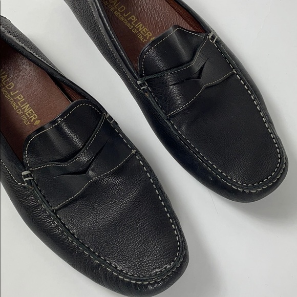 Donald Pliner Varran Leather Driving Moccasins - Picture 2 of 5